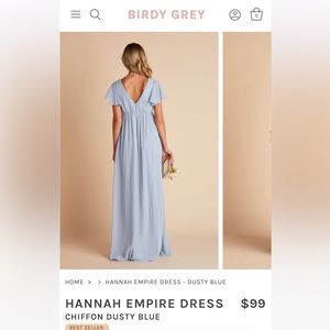 Birdy Grey Dusty Blue Bridesmaid Dress